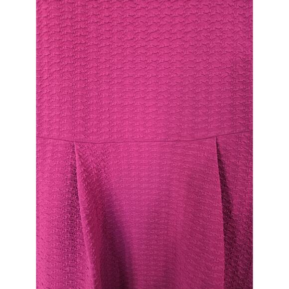 Papermoon Stitch Fix Sleeveless Fit Flare Textured Pink Cutout Mini Dress Large - Picture 6 of 12